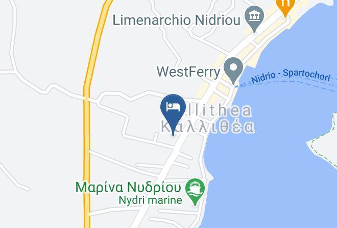 Levkas - Captain Stavros Hotel Maps