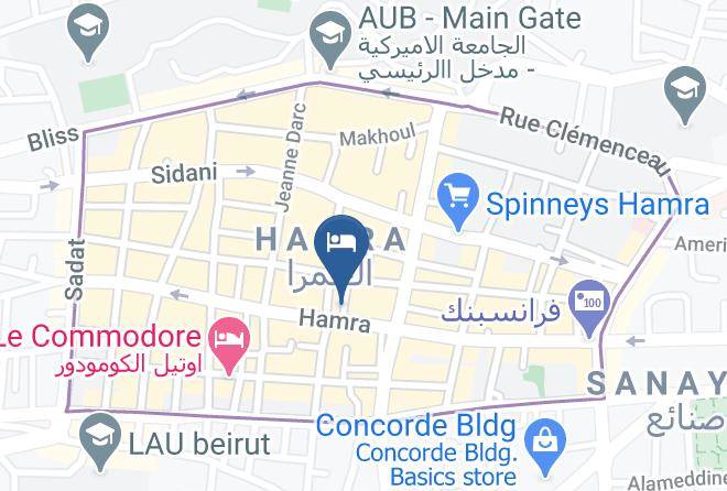 Beyrouth - Caramel Boutique Hotel Maps