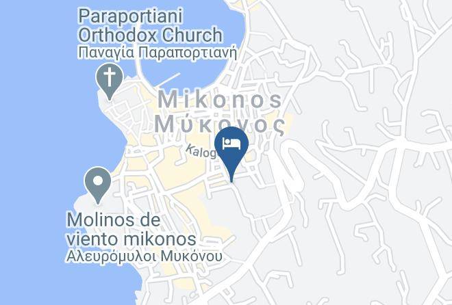 Mykonos - Carbonaki Hotel Mykonos Maps