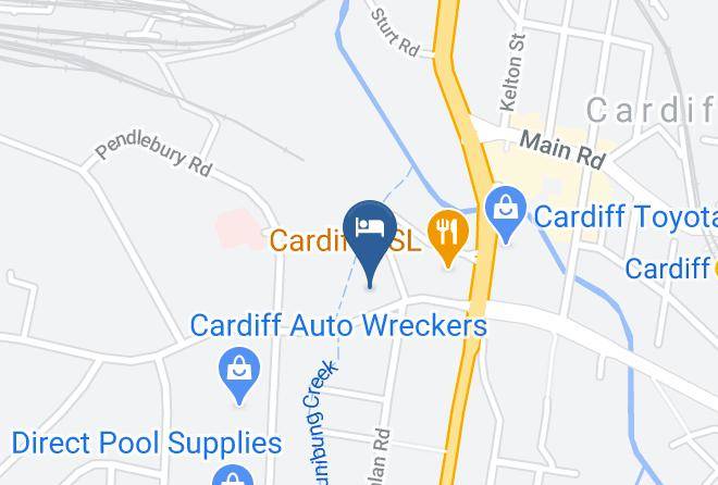 Cardiff Motor Inn Map