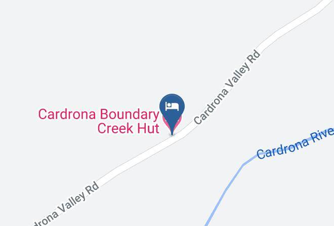Queenstown Lakes - Cardrona Boundary Creek Hut Maps