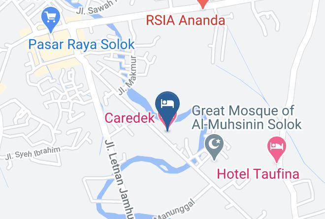 Kota Solok - Caredek Hotel Maps