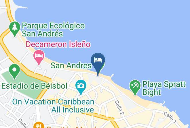 San Andres - Caribbean Island Hotel Piso 2 Maps