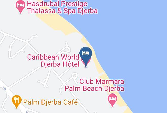 Djerba - Caribbean World Djerba Hotel Maps