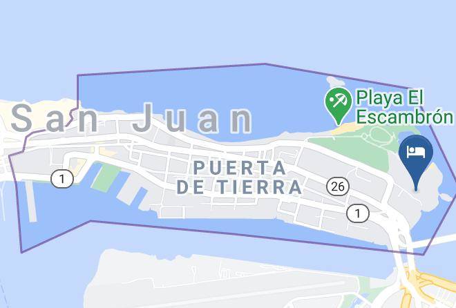 San Juan - Caribe Hilton Maps