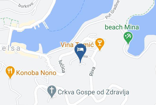 Jelsa - Caric Economy Hotel Maps