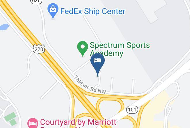 Roanoke City - Carla Inn & Suites Roanoke Airport Maps