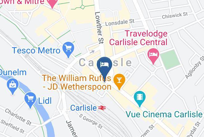 Cumbria - Carlisle Sure Hotel Collection By Best Western Maps