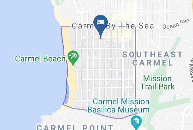Monterey - Carmel Green Lantern Inn Maps