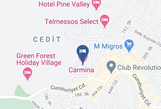 Fethiye - Carmina Hotel Maps