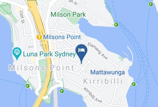North Sydney - Carnarvon Lodge Kirribilli Maps
