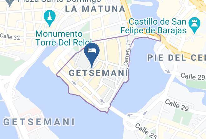 Cartagena De Indias - Caros Bakery Maps