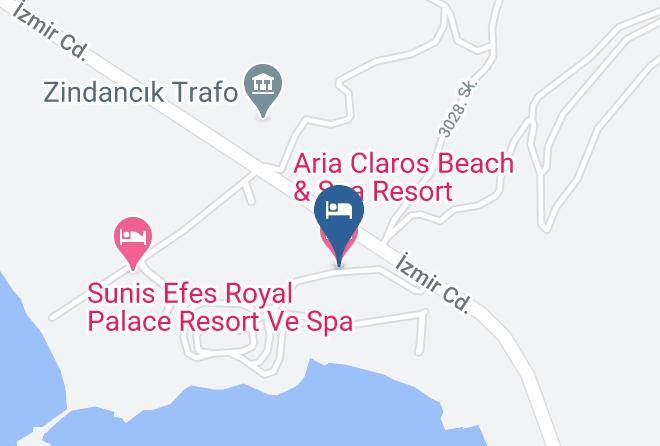 Aria Claros Beach & Spa Resort Map - Izmir - Menderes