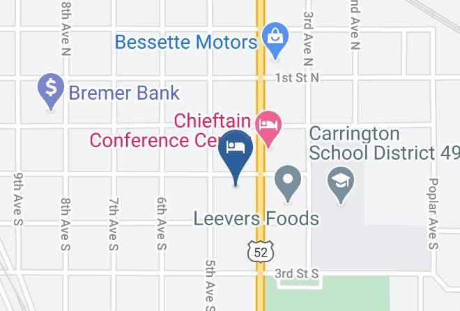 Foster - Carrington Inn & Suites Maps