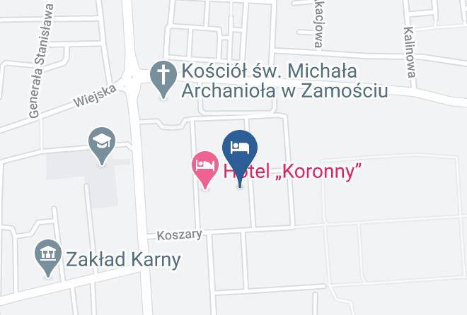 Zamosc - Carskie Koszary Hotel Maps