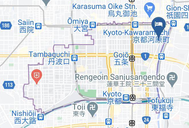 Kyoto City Shimogyo Ward - Carta Hotel Kyoto Kawaramachi Maps