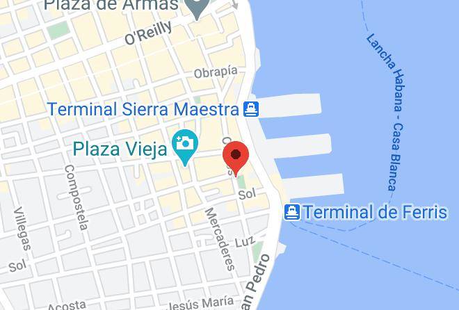 La Habana Vieja - Casa Aleman Maps