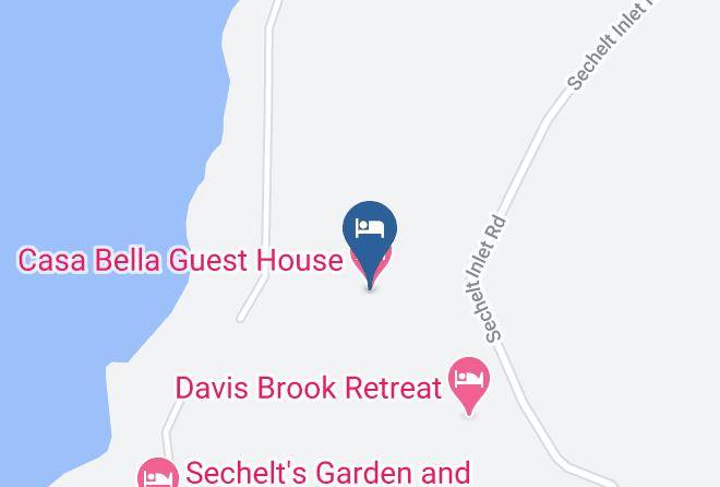 Casa Bella Guest House Map - British Columbia - Sunshine Coast