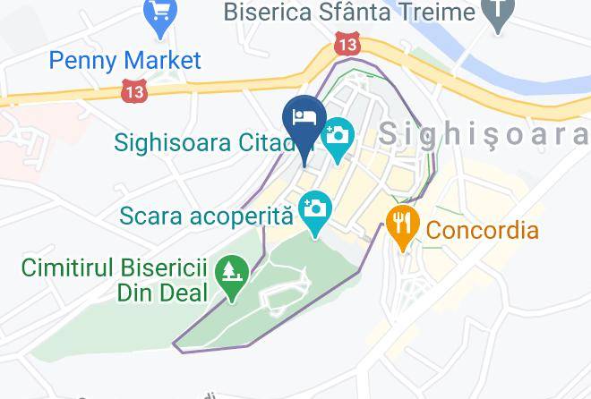 Casa Bertha Map - Mures - Sighisoara