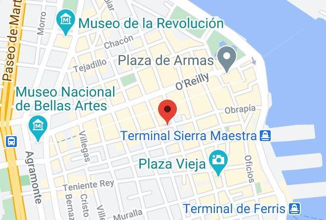 La Habana Vieja - Casa Bolsa De La Habana Maps