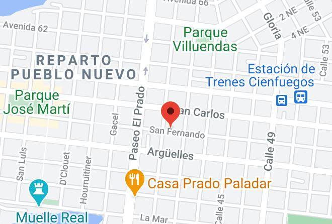 Cienfuegos - Casa Colonial Las Hermanas Maps