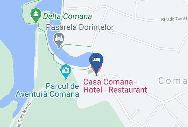 Casa Comana Hotel Restaurant Map