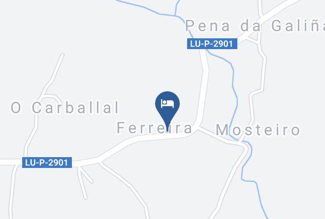 Lugo - Albergue Ponte Ferreira Maps