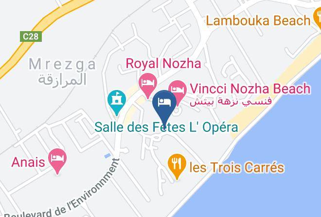 Casa Del Sole Beach Map - Tunisia