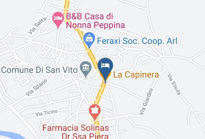 Province Of South Sardinia - La Capinera Maps