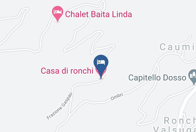 Casa Di Ronchi Map - Trentino Alto Adige - Trento