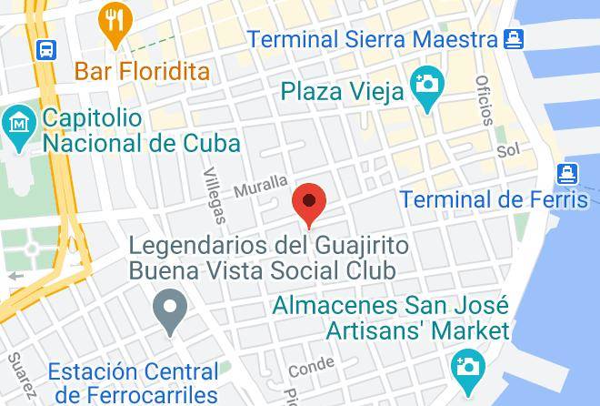 La Habana Vieja - Casa Humberto Maps