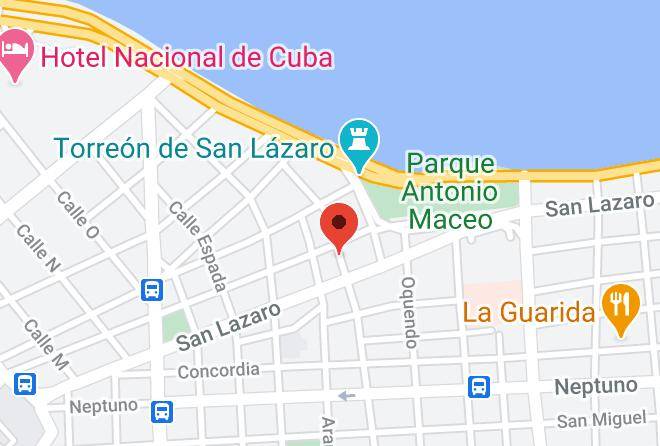 Centro Habana - Casa J Puldon Maps