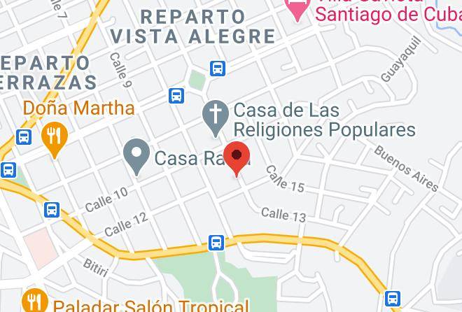 Santiago De Cuba - Casa La Hiedra Maps