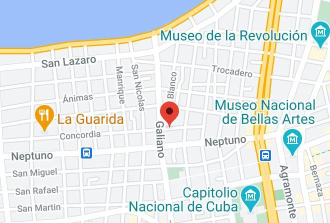 Centro Habana - Casa Mary Y Miguel Maps