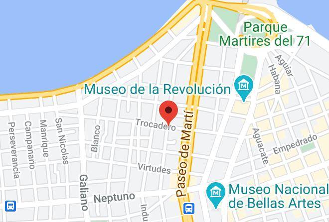 Centro Habana - Casa Meyly Maps