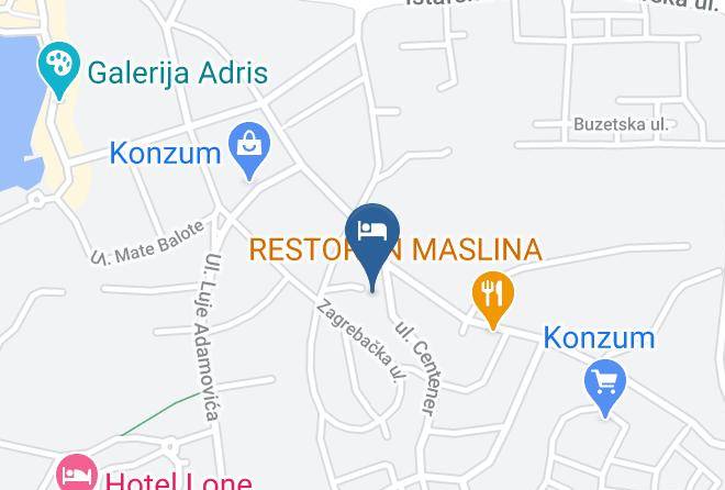 Casa Saina Rovinj Map