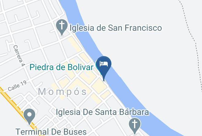 Mompos - Cafe Nieto River Front Mompox Maps