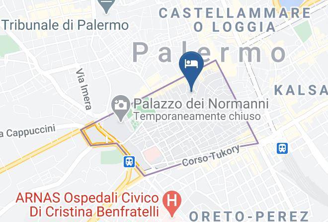 Palermo - Locanda Sette Fate Maps