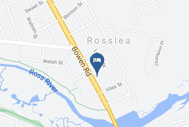 Townsville - Cascade Motel In Townsville Maps