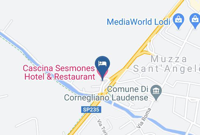 Lodi - Cascina Sesmones Hotel & Restaurant Maps