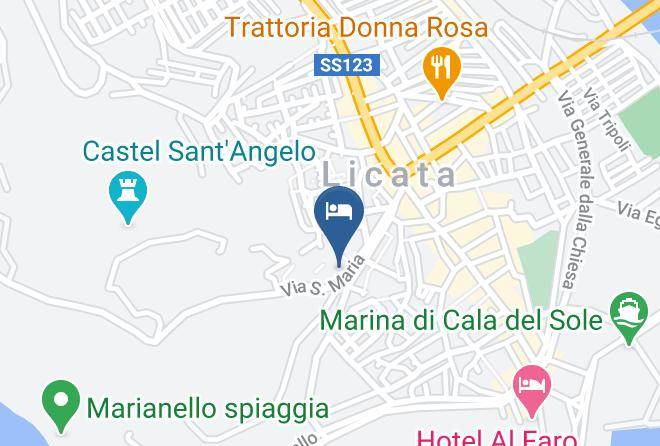 Agrigento - Case Albergo Al Cortiletto Maps