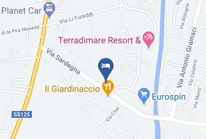 Sassari - Case Vacanza Fenicotteri Maps
