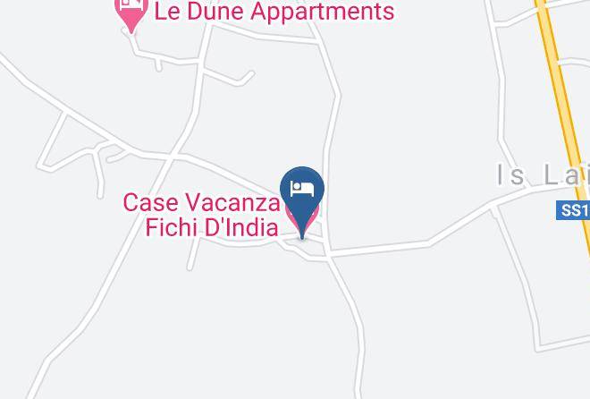 Province Of South Sardinia - Case Vacanza Fichi D'india Maps