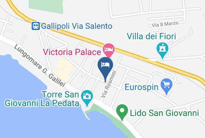 Lecce - Case Vacanza Gallipoli Ionian Travel Maps