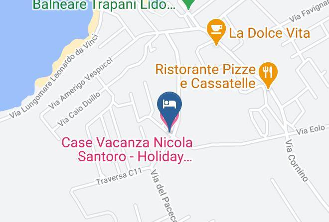 Trapani - Case Vacanza Nicola Santoro Holiday Home Nicola Santoro Maps