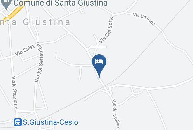 Belluno - Casetta Della Pia Maps