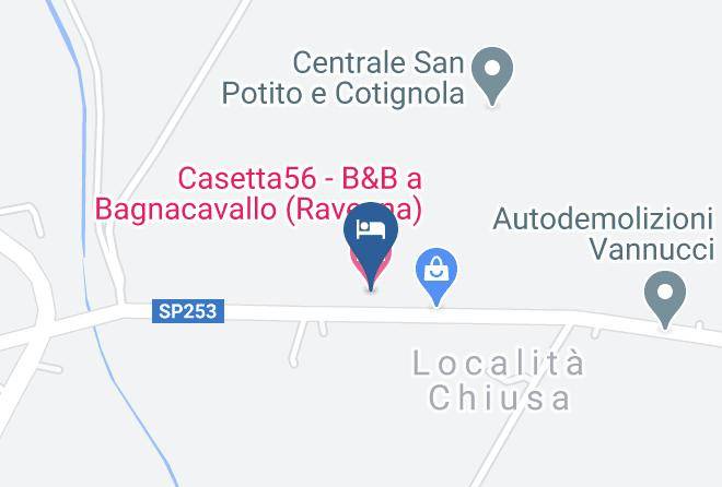 Ravenna - Casetta56 B&b A Bagnacavallo Maps