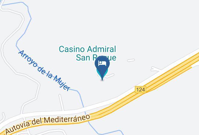 Casino Admiral San Roque Carta Geografica - Andalusia - Cadiz