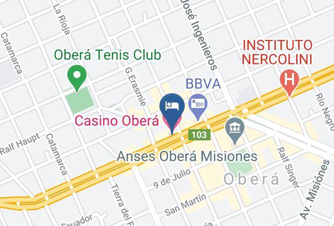 Obera - Casino Obera Hotel Maps