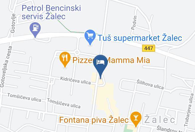 Zalec - Casino Rubin Zalec Maps